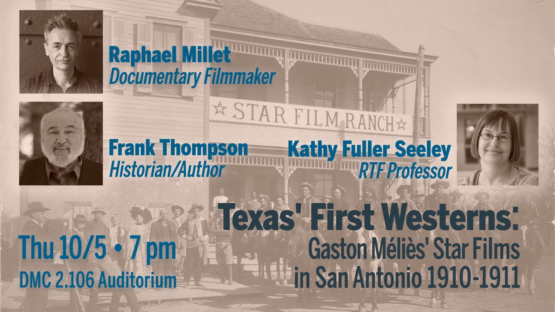 Texas First Westerns Oct 5 7 pm DMC 2.106