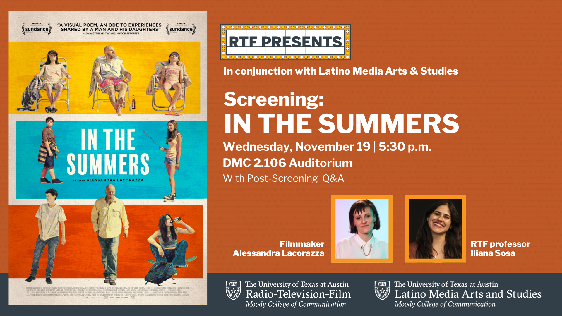 In the Summers Nov 19 screening