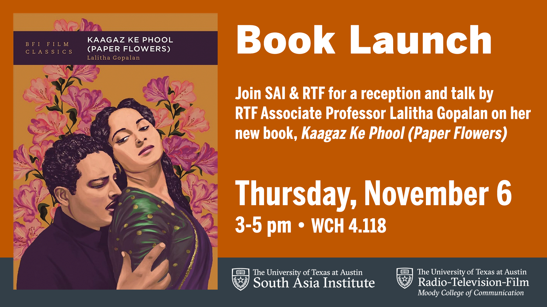 Nov 6 Book Launch Lalitha Gopalan