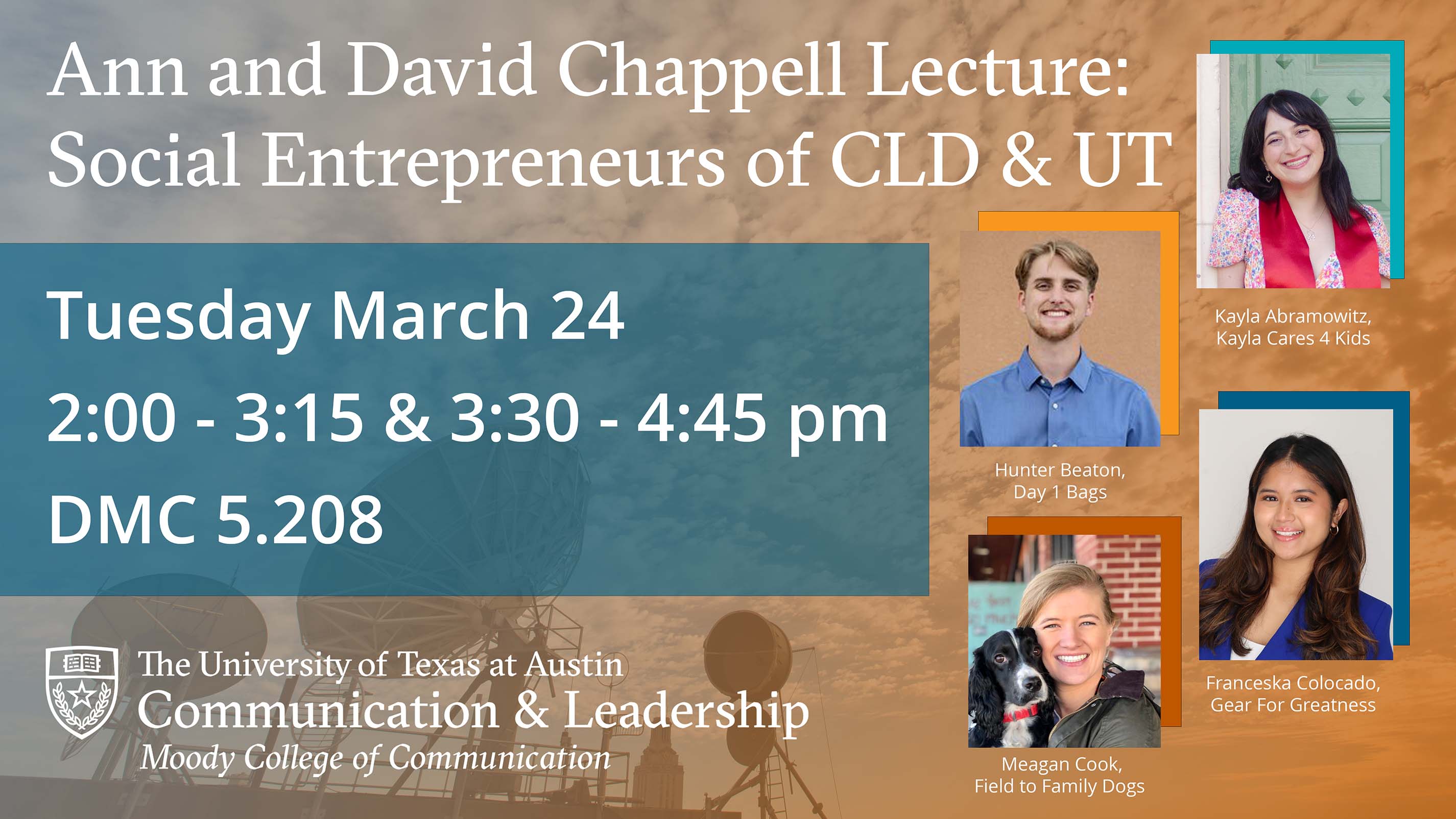Chappell Lecture: Social Entrepreneurs of CLD