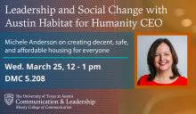 Leadership and Social Change with Austin Habitat for Humanity CEO