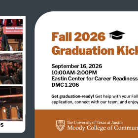 Fall 2026 Graduation Kick Off event and Images of graduating students